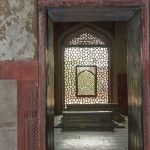 Innenraum Humayun Mausoleum mit Grab
