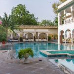 Pool im Hotel Samode Havali Jaipur