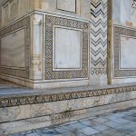 Taj Mahal  Detail der Außenfassade