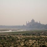 Taj Mahal am Fluss Yamuna