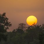 Khana Nationalpark  Sonnenuntergang