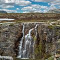 Storulfossen-Wasserfall, Rondane NP Norwegen