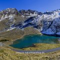 Weißsee, Gletschersee, Kaunertalgletscher, Tirol, Österreich, Panorama aus 6 Bildern
