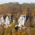 Schwäbische Alb - Felsen bei Schopfloch im Herbst