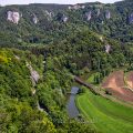 Blick vom Rauhen Stein ins Obere Donautal, Schwäbische Alb