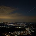 Nachtaufnahme vom Breitenstein mit Komet Neowise über Kirchheim