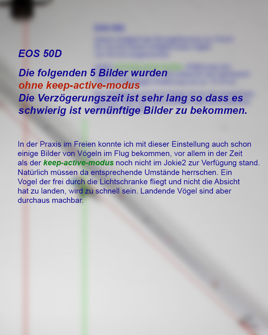 EOS 50D, mit keep-activ