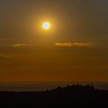 Sonnenuntergang mit Burg Teck, Schwäbische Alb