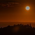 Sonnenuntergang mit Burg Teck, Schwäbische Alb