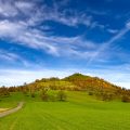 Herbststimmung an der Limburg, dem Vulkankegel bei Weilheim, BW, LKR Esslingen