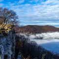 Nebelstimmung am Breitenstein, Schwäbische Alb