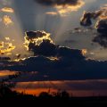 Wolkenstimmung bei Sonnenuntergang