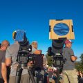 Filter vor dem Objektiv zur SonnenfinsternisFilter vor dem Objektiv zur Sonnenfinsternis