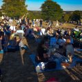 Besucher am Breitenstein zur Sonnenfinsternis