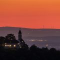 Burg Teck bei Sonnenuntergang
