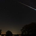 Perseiden, Sternschnuppen am Nachthimme